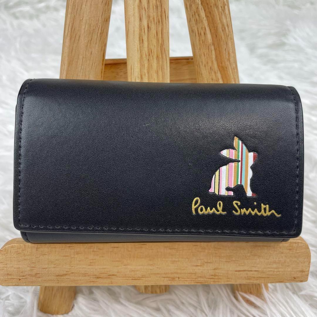 新品未使用✨Paul Smithポールスミス✨うさぎキーケース✨マーケトリー✨黒