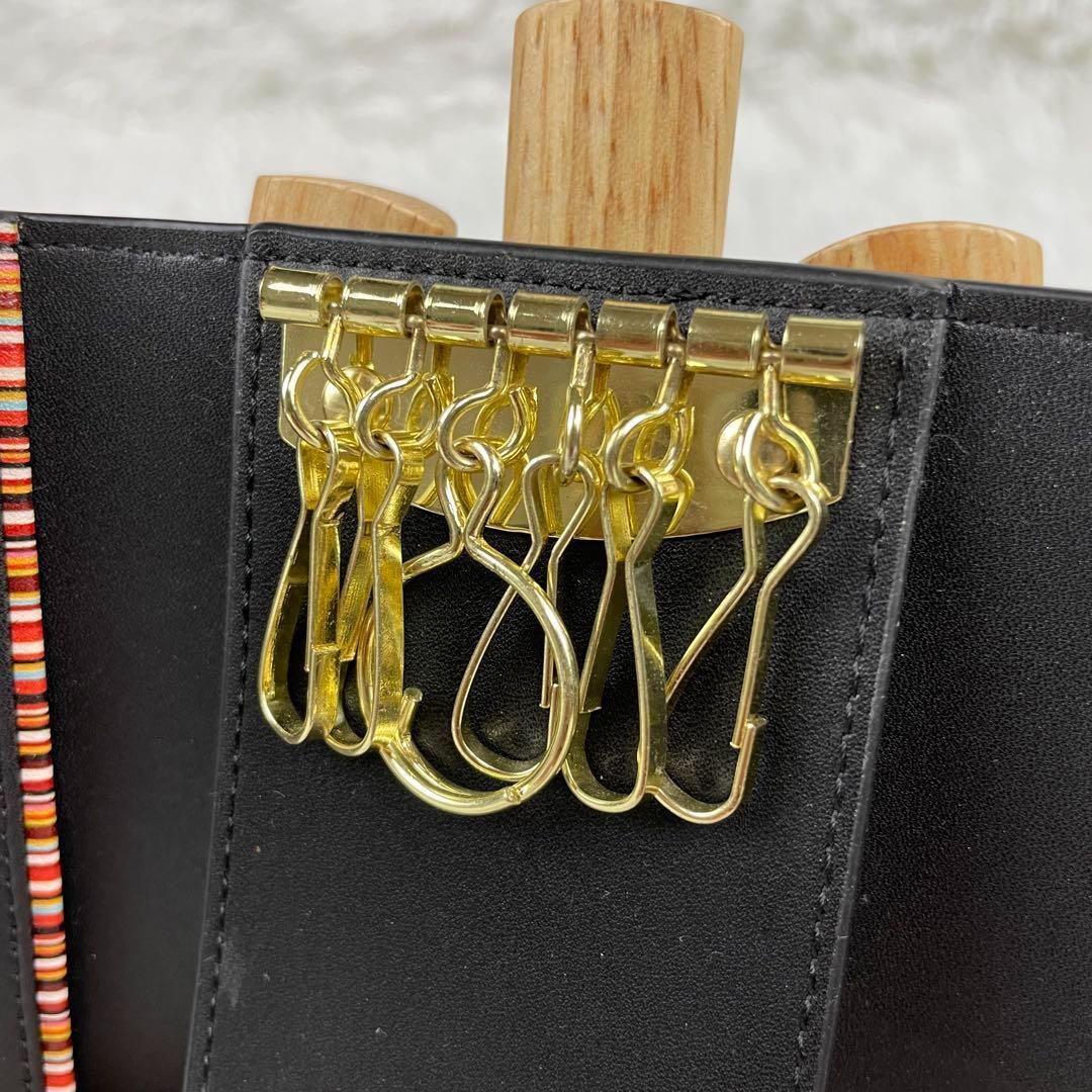 新品未使用✨Paul Smithポールスミス✨うさぎキーケース✨マーケトリー✨黒