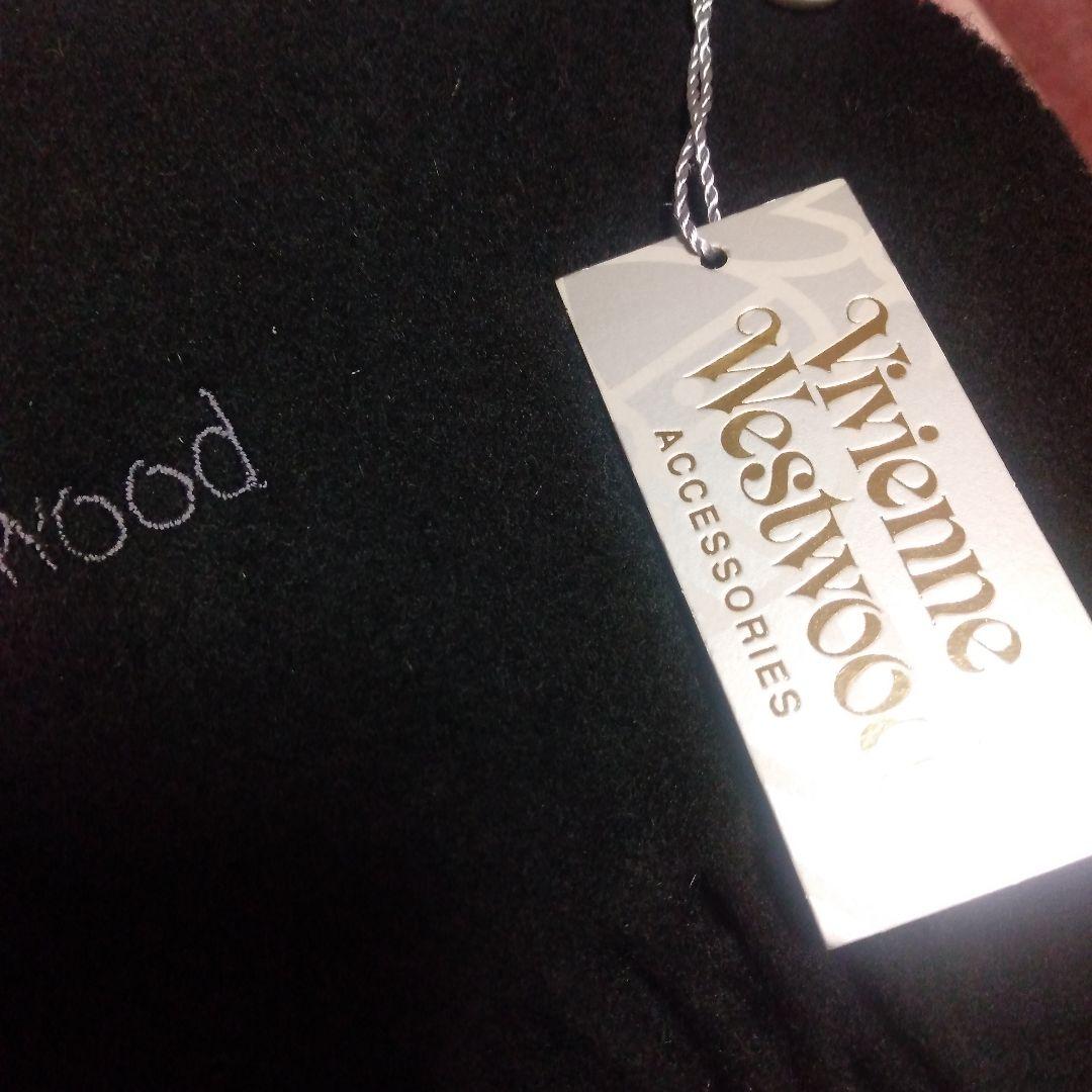 Vivienne Westwood 黒 マフラー フリンジ付き