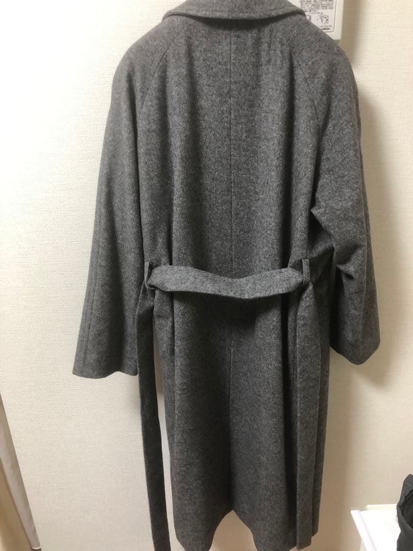 新品未使用、超美品！ALPHA CUBIC グレー ロングコート サイズ9