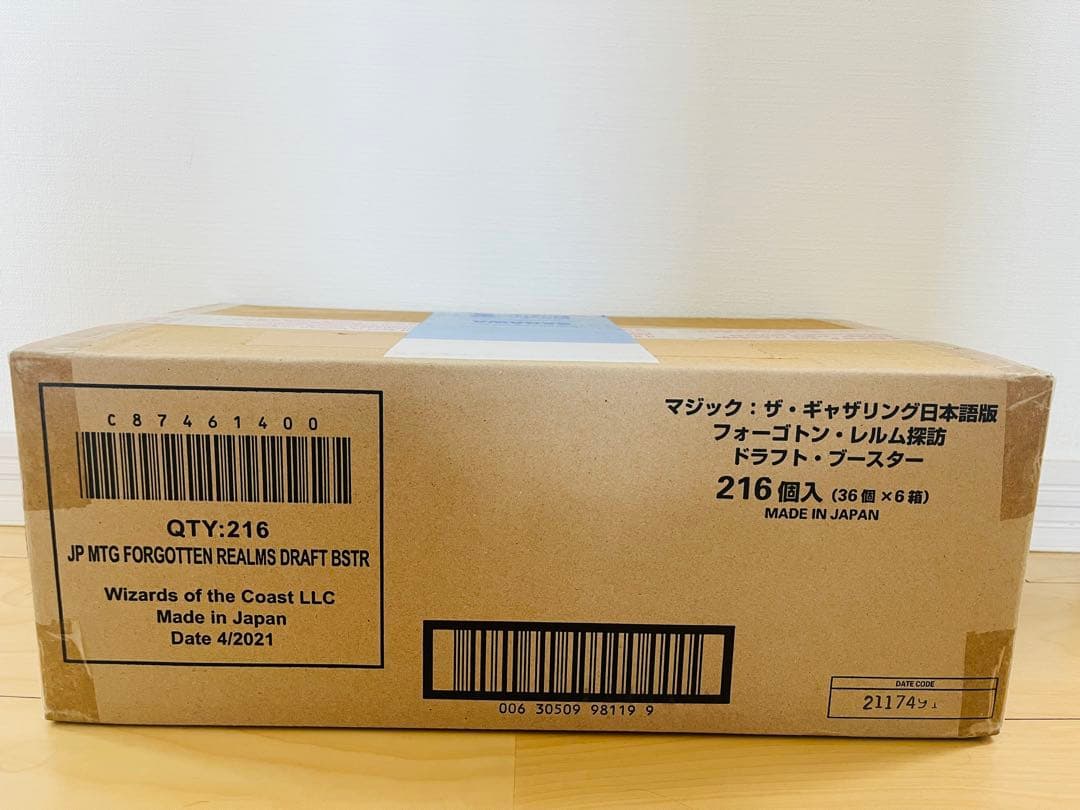 mtg フォーゴトン・レルム探訪 日 ドラフトブースター 1カートン(6box)