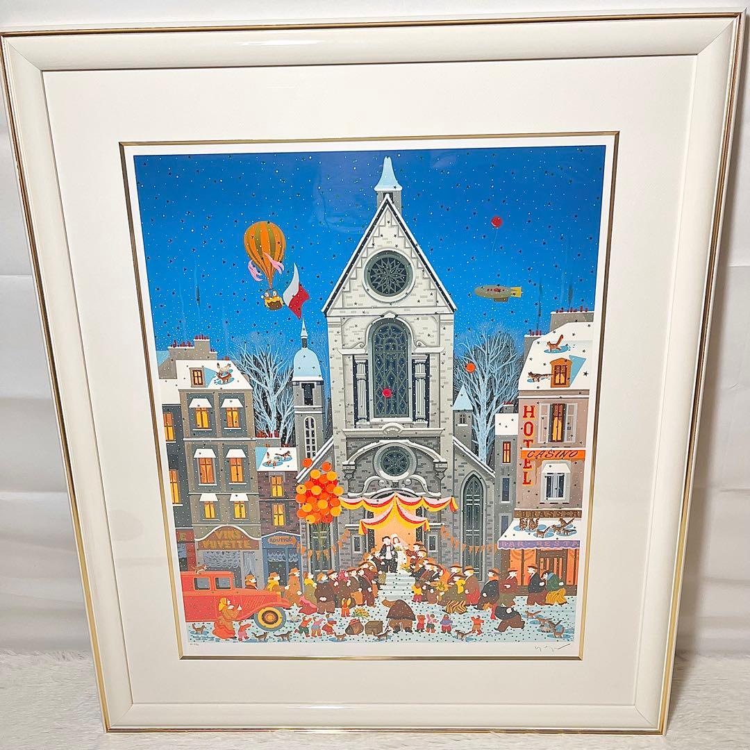 【2/40】ヒロヤマガタ『スノーウェディング』HC版 額装　シルクスクリーン