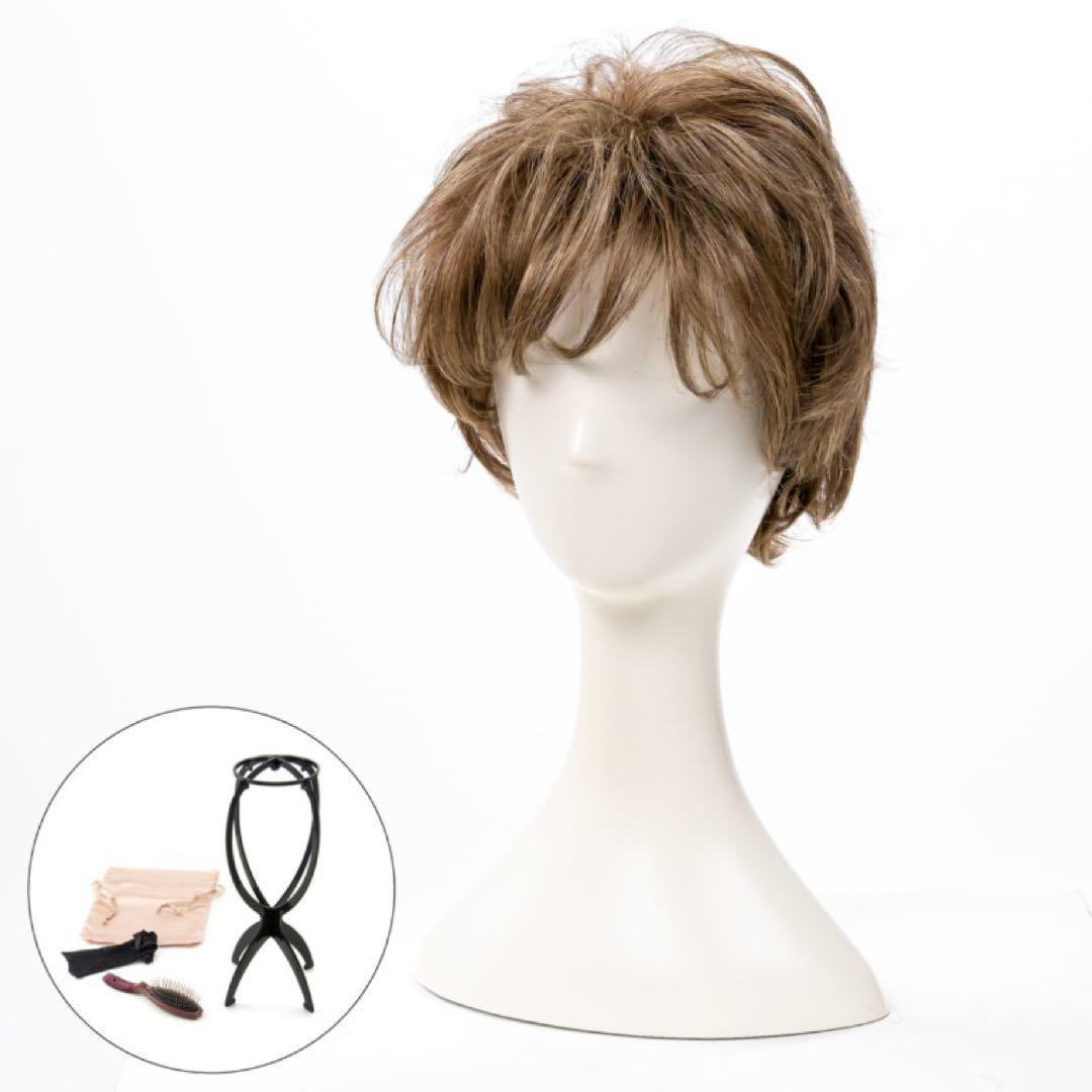 KNTファッションウィッグ カオリスタイル エアリーカール アッシュゴールド