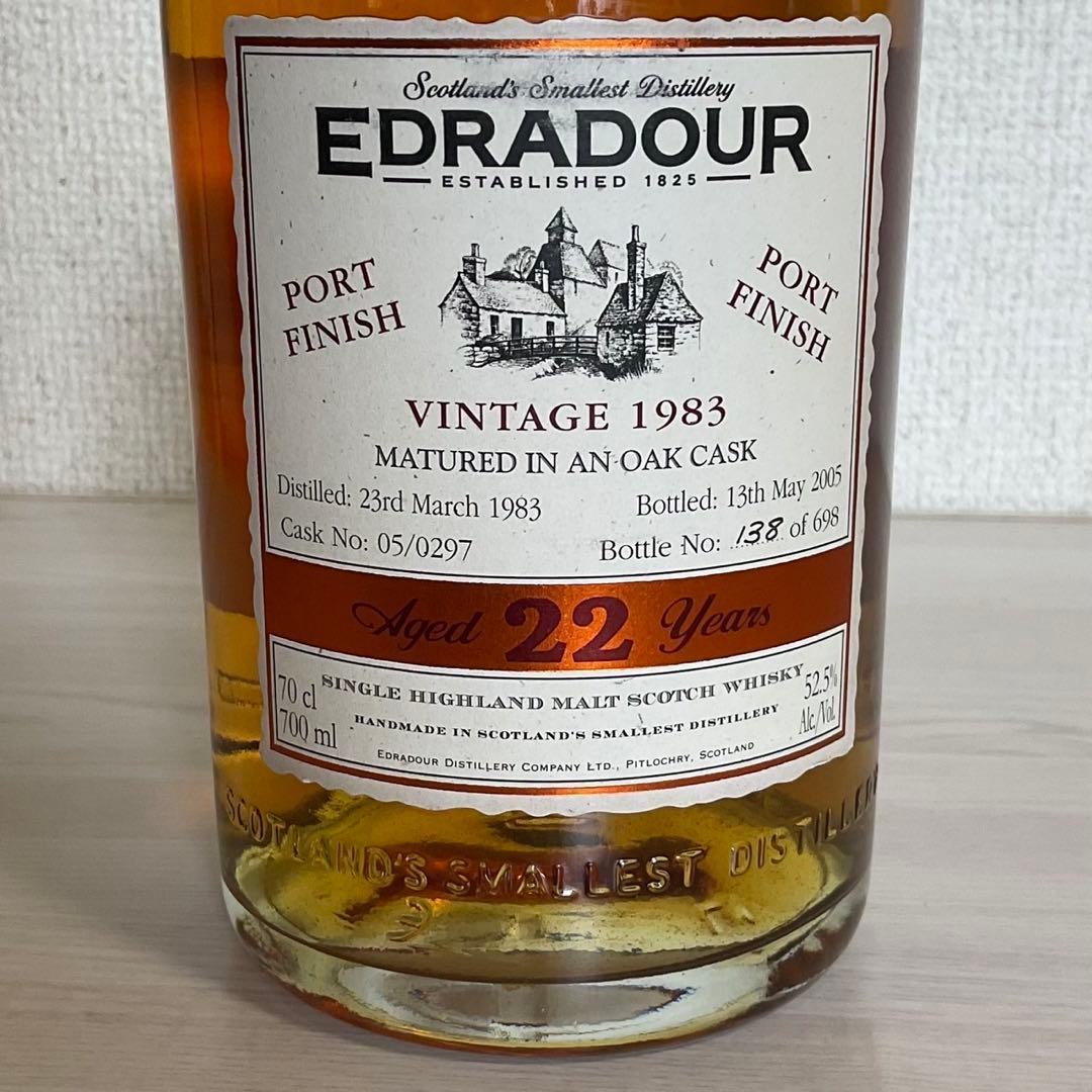 エドラダワー 22年 1983ポートフィニッシュ シングルモルト スコッチ