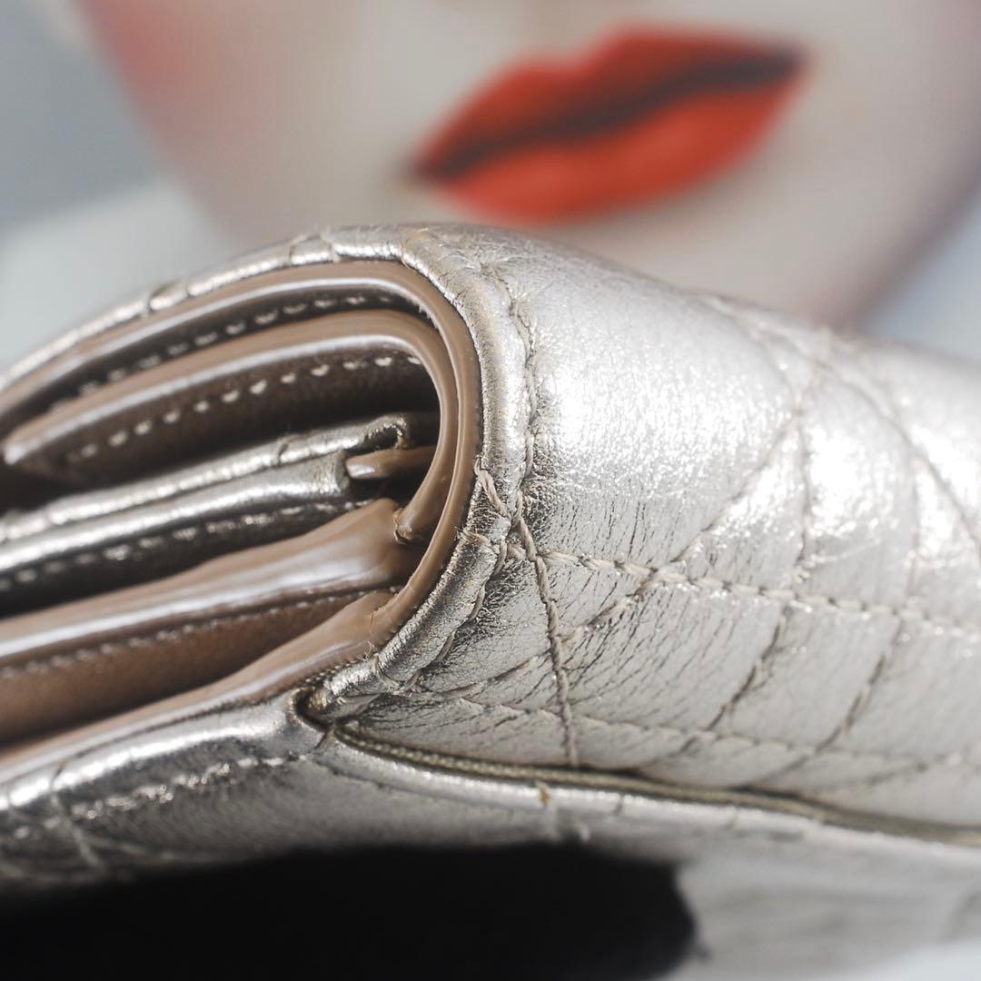 美品＊Lady Dior＊ディオール＊ロータスウォレット＊カナージュ＊三つ折り