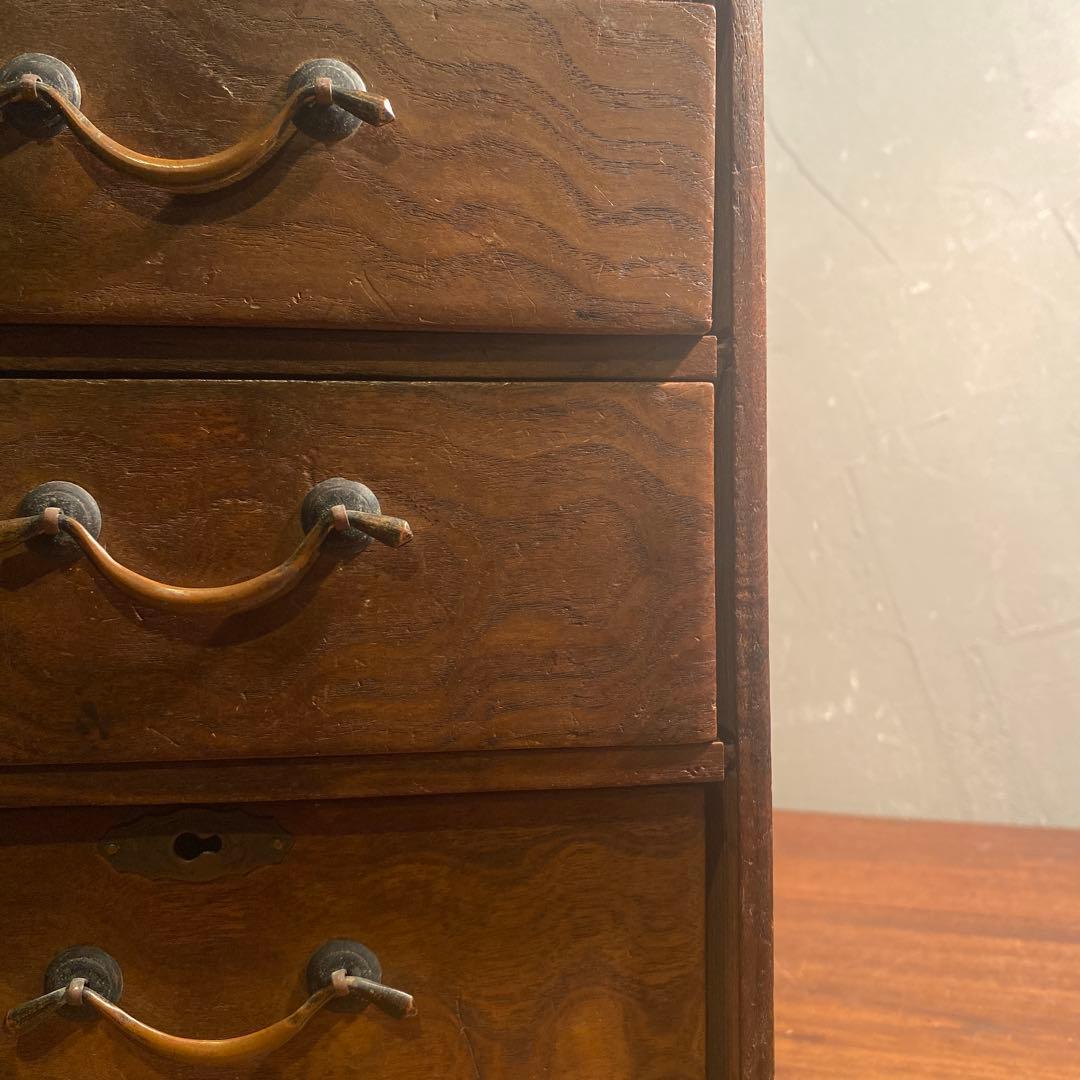 昭和初期 小引き出し 木製 骨董品 古道具 ヴィンテージ インテリア