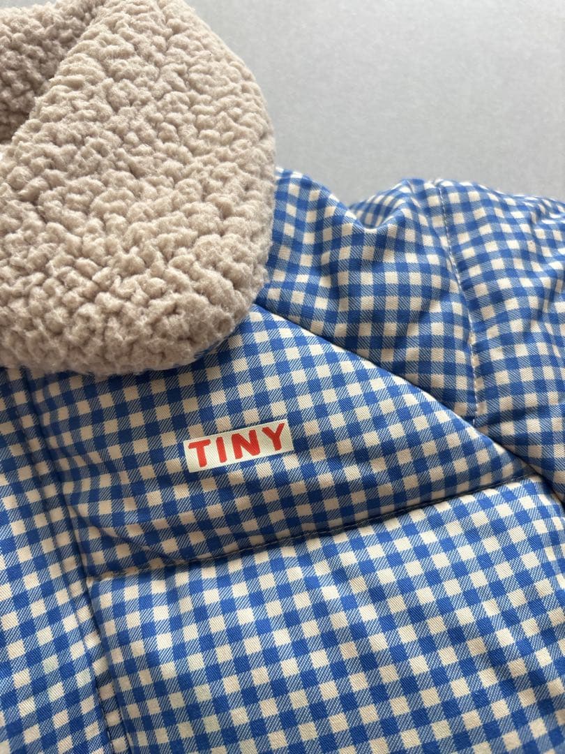 tinycottons VICHY PADDED OVERALL　4y