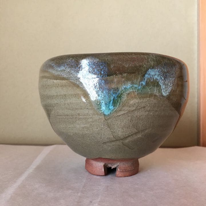 虫明焼　黒井千左作　茶碗