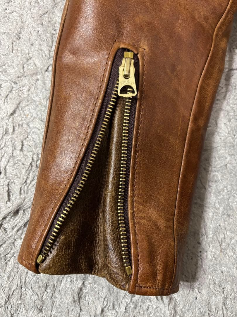 schott シングルレザーライダースジャケット