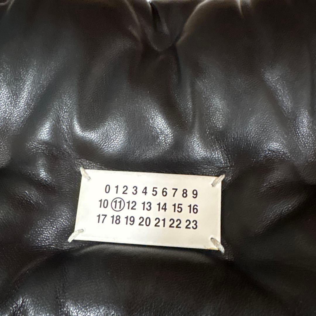 Maison Margiela ブラックレザーショルダーバッグ
