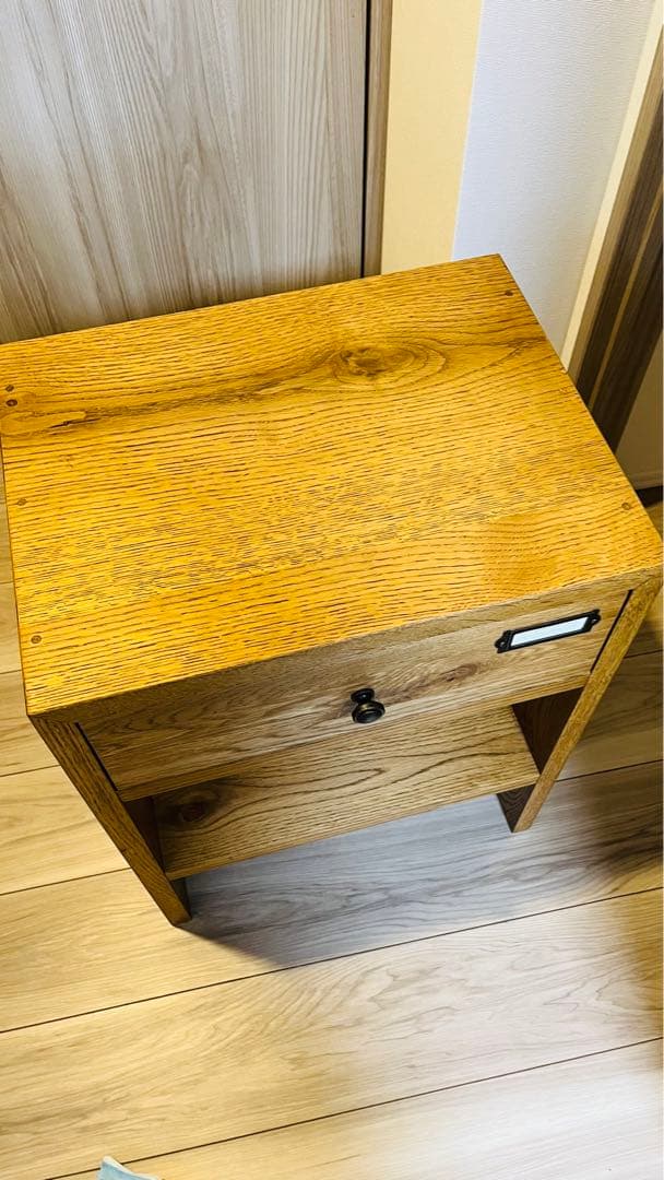 まお　アウロサイドテーブル　オーク材 no.2