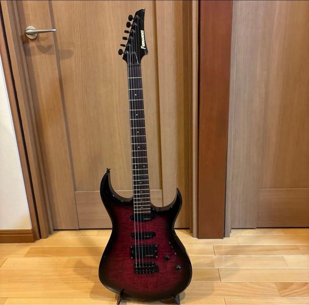 FERNANDES FGZ400 ブラックパーツ仕様 トレモロアーム・ケース付