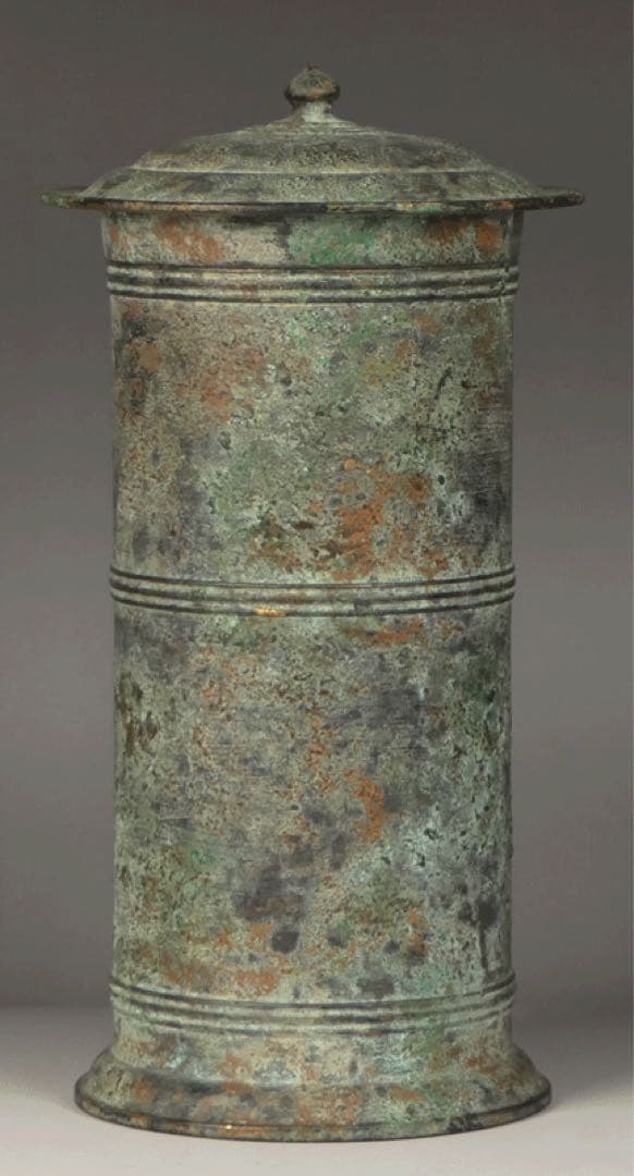 ★【 金銅経筒 】経塚埋納品 埋納物 仏教美術 古美術 波兎 民芸 民藝 柳宗悦