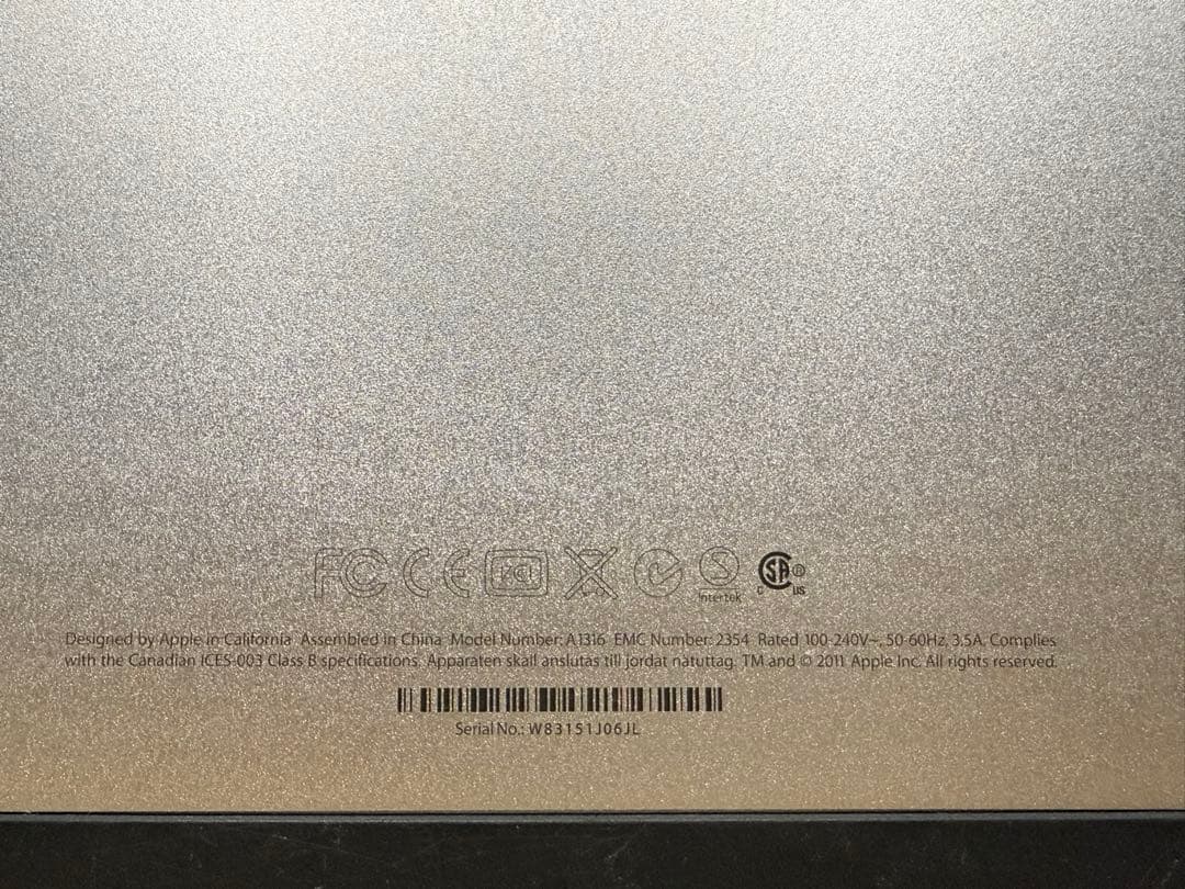 ディスプレイ・モニター本体 Apple LED Cinema Display A1316