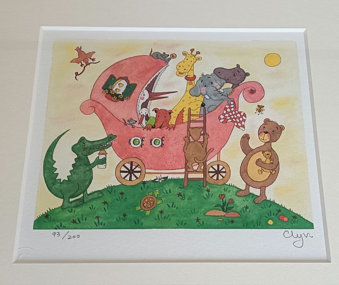 【新品未使用品】Clyv クリーブ　「子供達の箱舟」ジクレー