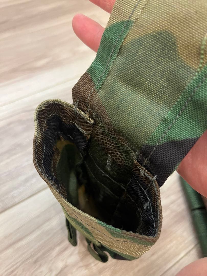 実物　LBX-0094 プレートキャリア　ウッドランド　サバゲー　装備　ポーチ類