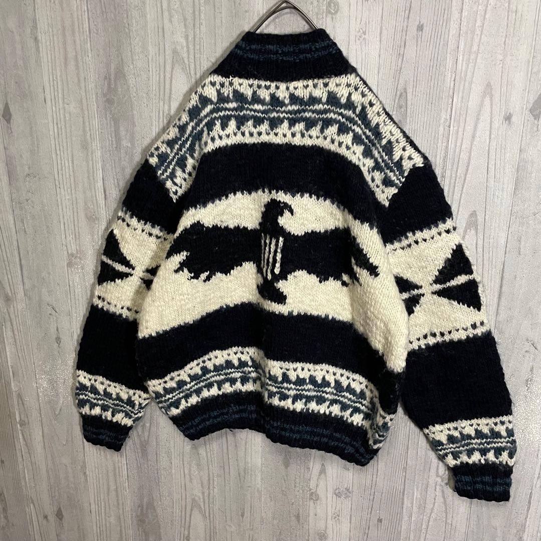 【希少モデル】ラルフローレン　サンダーバード柄　ジップニットジャケット　XL