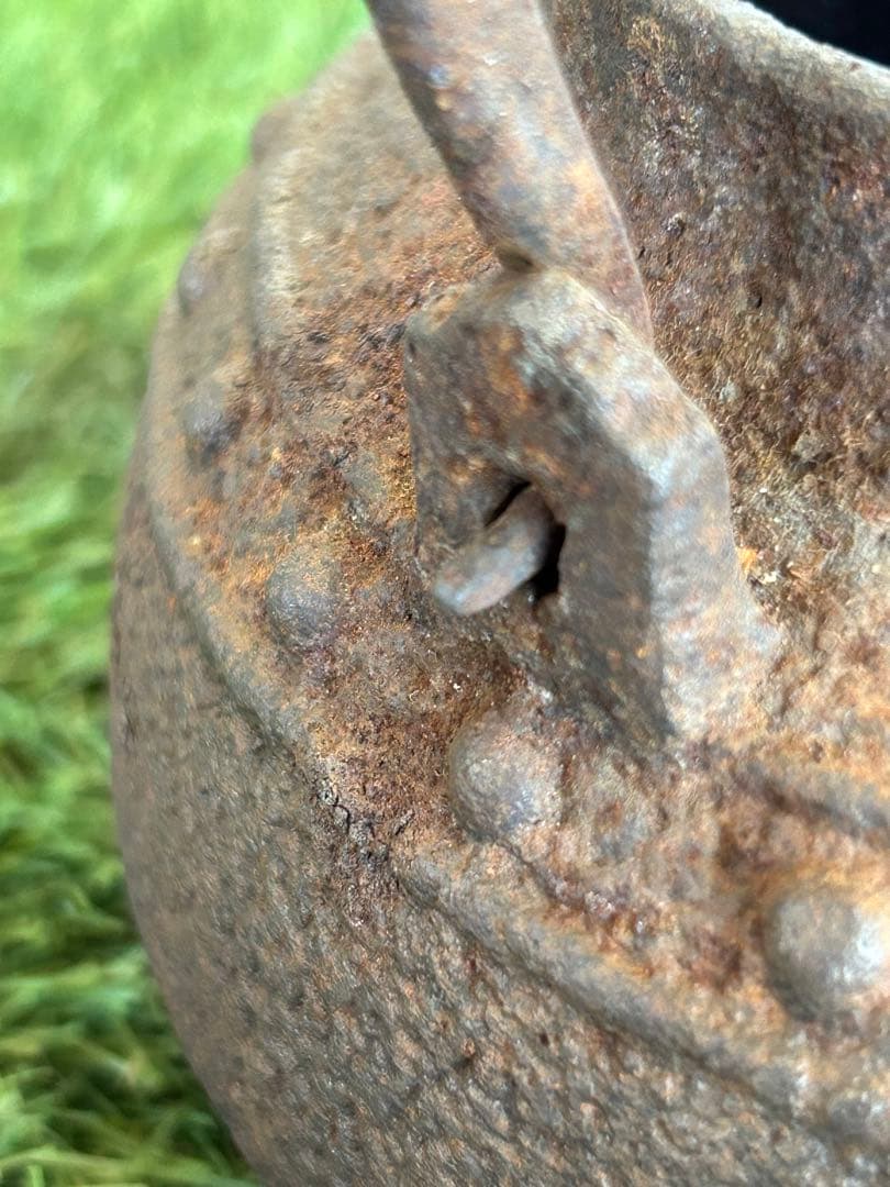 龍文堂造　鉄瓶銅蓋　古美術　茶道具　水漏れなし