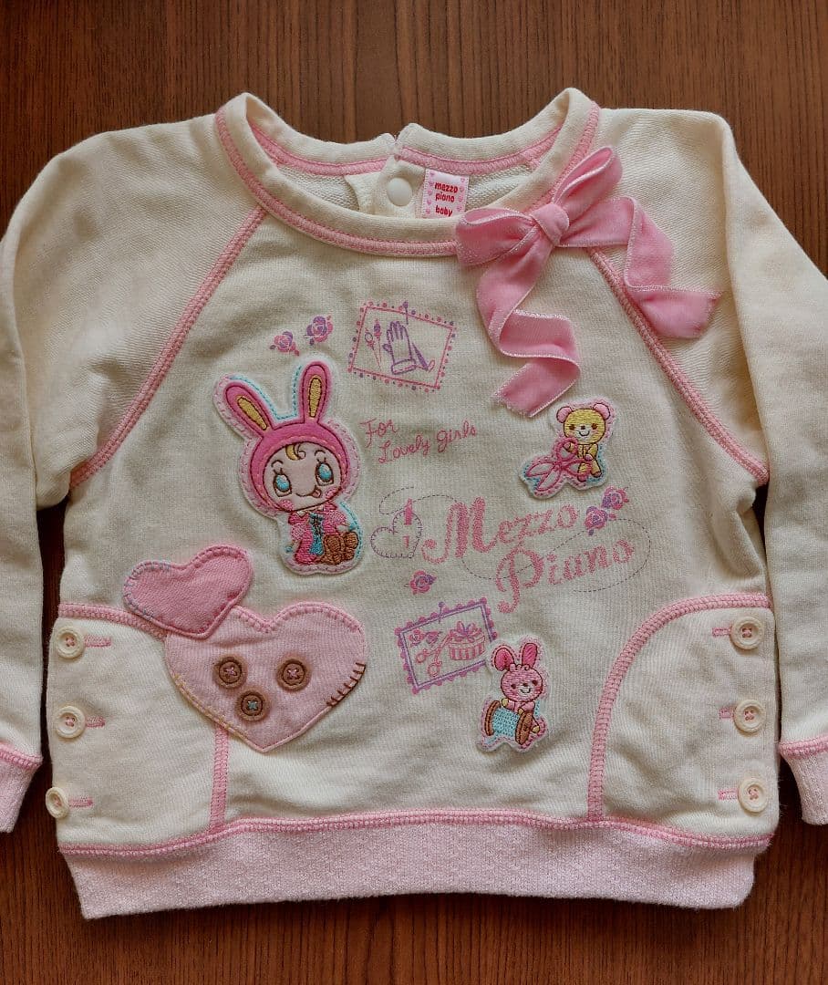 Mezzo Piano ベリエちゃん刺繍リボン付きトップス 平成 激レア 90