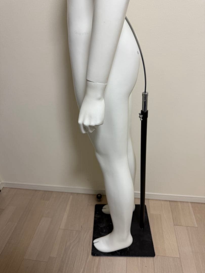 男性　全身トルソー　マネキン　白　高さ調整可能　ディスプレイ　店舗用品　ビジネス