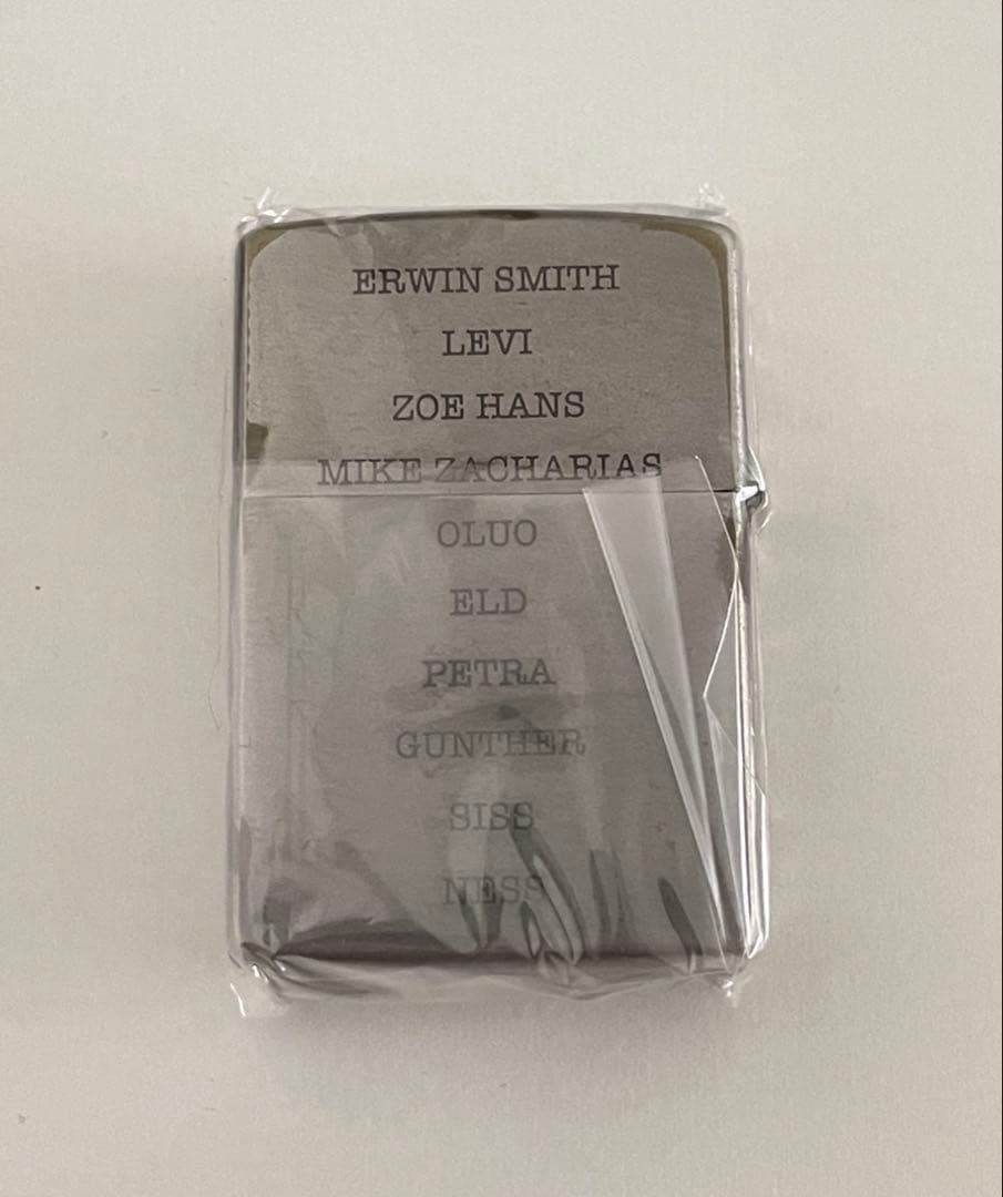 【進撃の巨人】 調査兵団　zippo 300個限定シリアルナンバー入り　特典付き