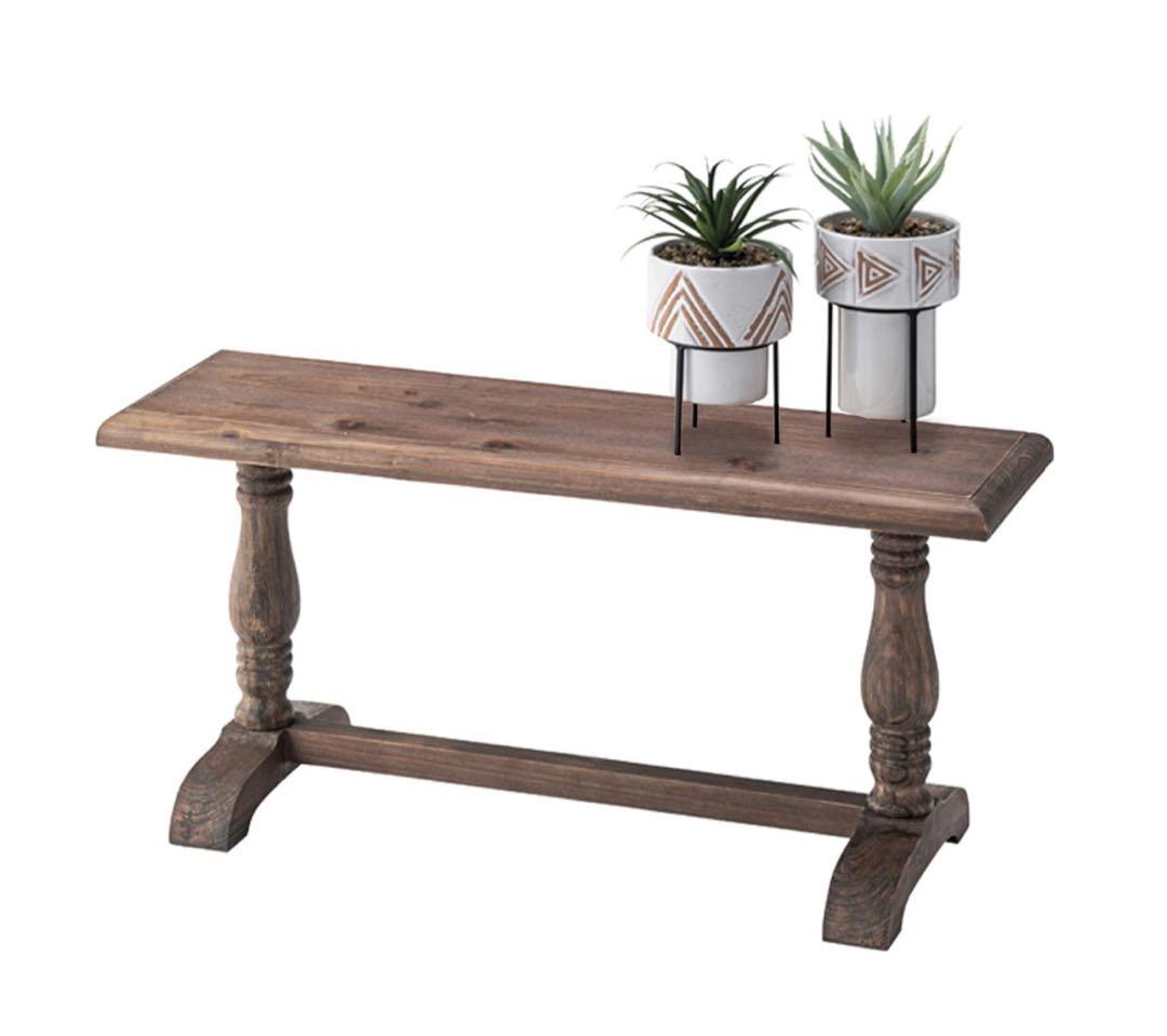 木製シンプルベンチ W78cm +木製ラダー スリム 160cm