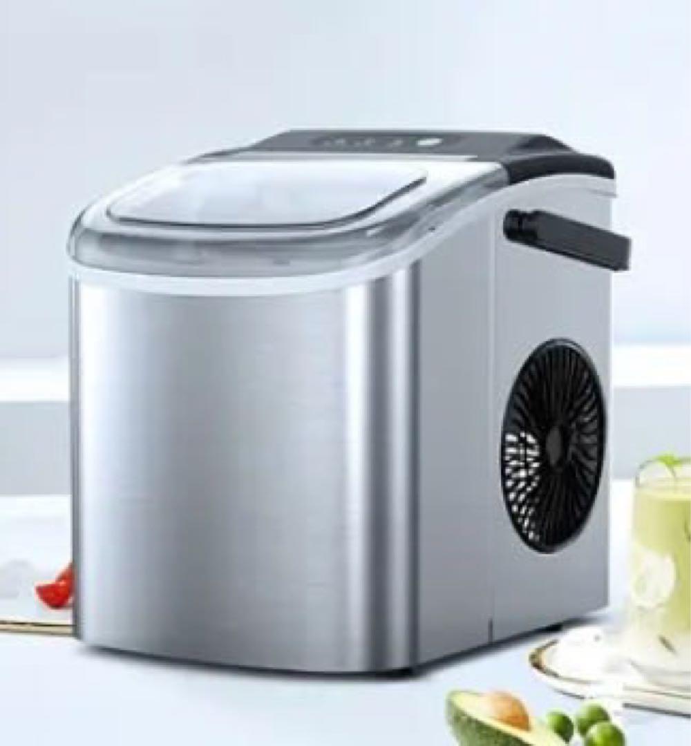 【未使用】【即冷え6分】高速製氷機 卓上 省スペース ステンレス 製氷機