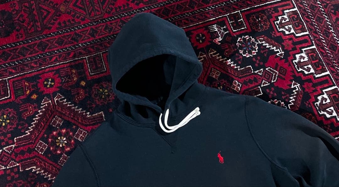 S*様 ポロラルフローレン プルオーバー パーカー ブラック M