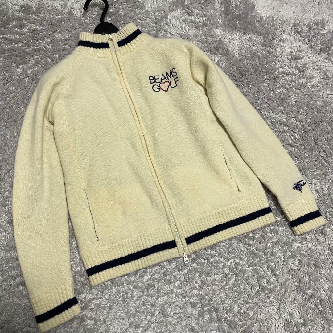 BEAMS GOLF ジップアップセーター　レディースサイズL