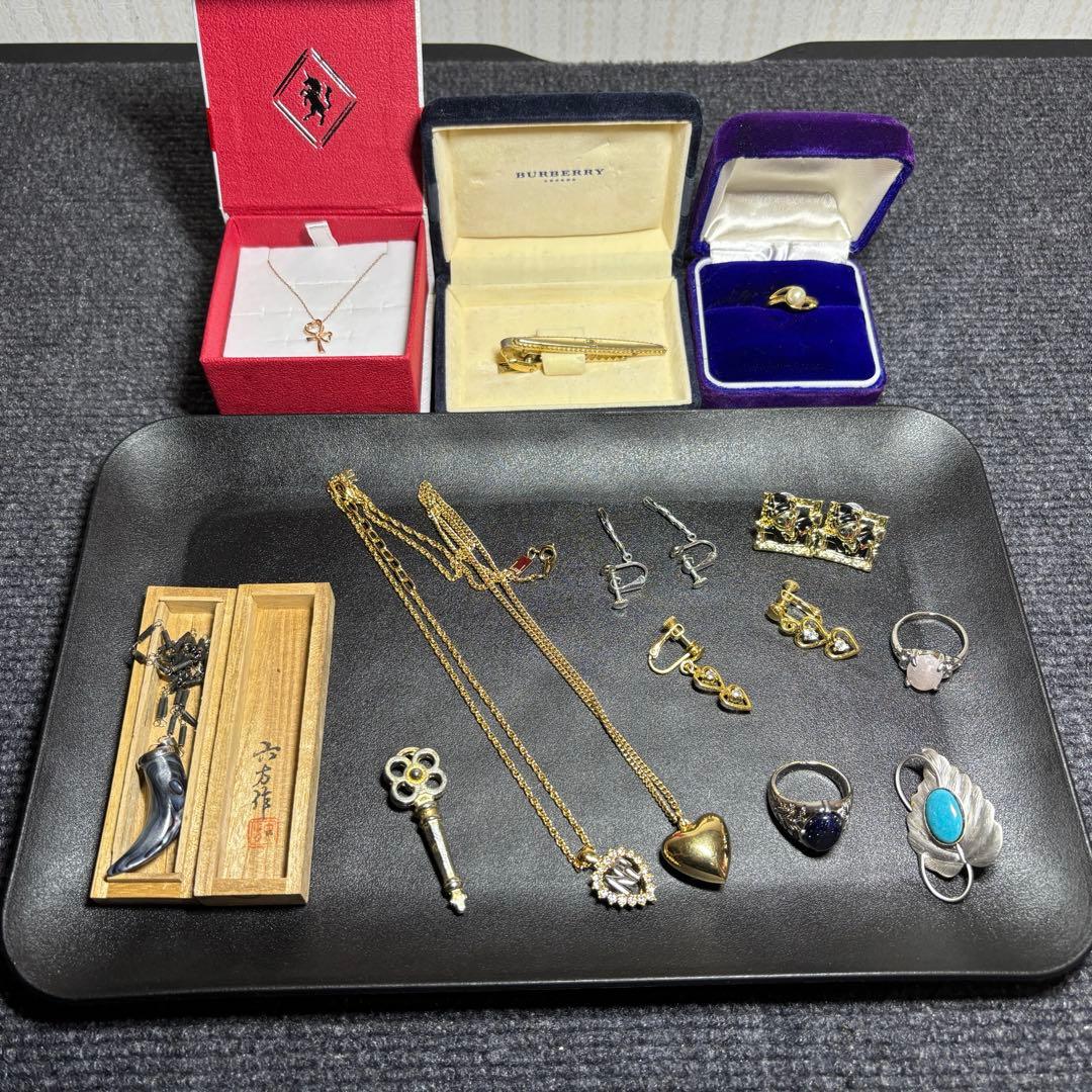 (*石様 遺品整理 ネックレス リング 指輪 イヤリング Pt1000 k10