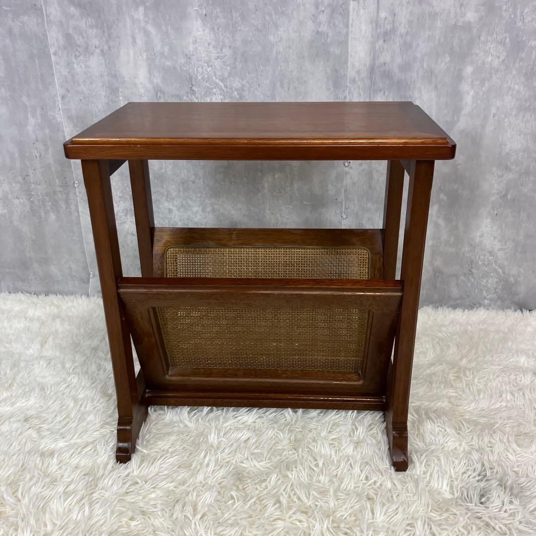 【美品】maruni　マルニ木工　地中海　マガジンラック　サイドテーブル