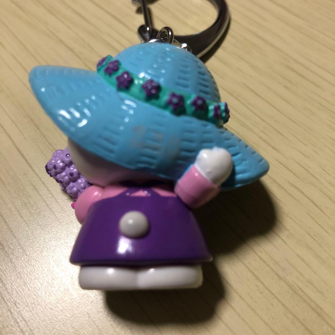 確認用　ハローキティ　キーホルダー青
