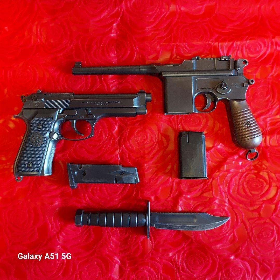 マルシン　モーゼルM712モデルガン 東京マルイ92Fエアー　樹脂ナイフセット