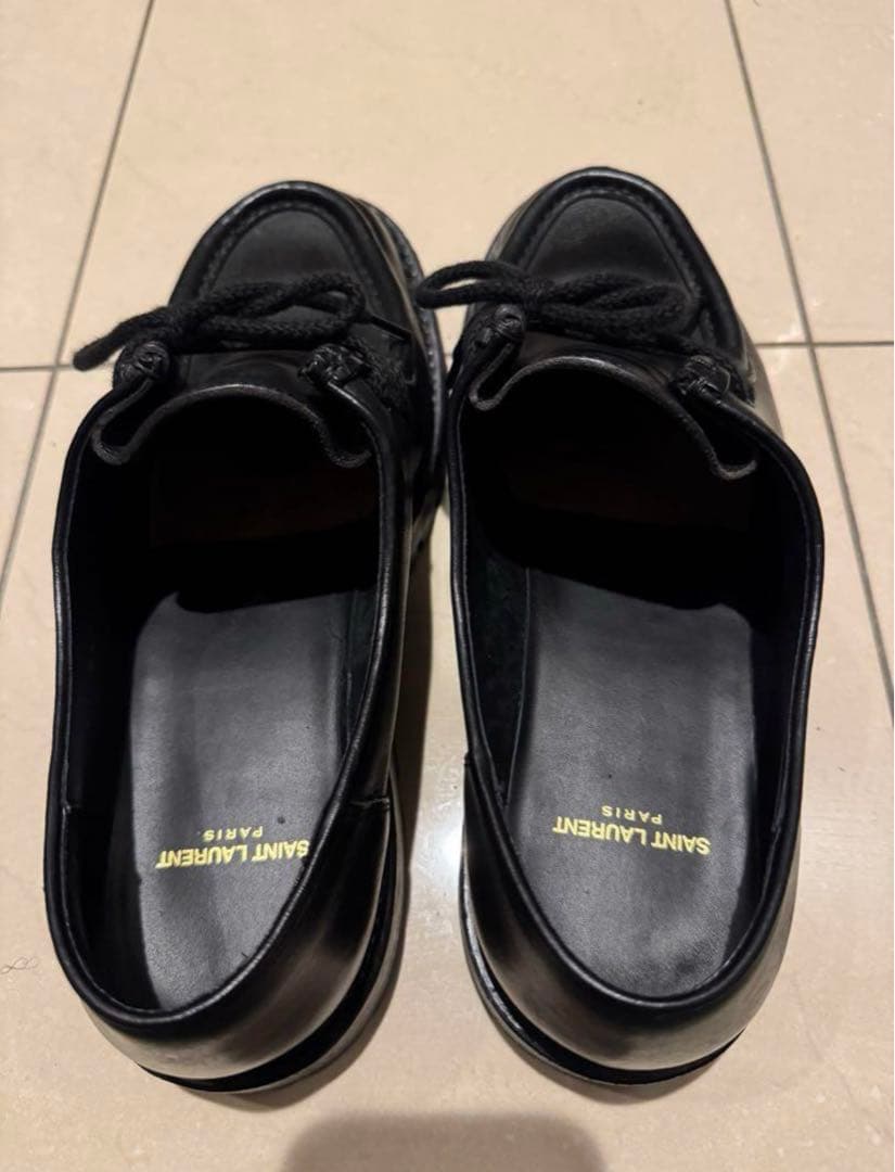 【箱無し】サンローラン チロリアンレザーシューズ