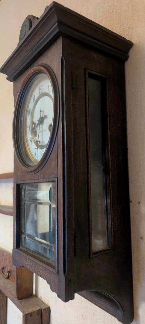 精工舎製柱時計 機械式 稼働品