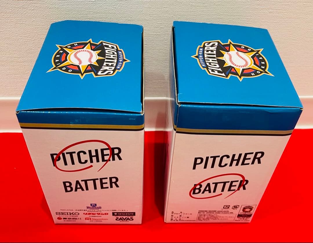 大谷翔平 OHTANI 日ハム時代　ボブルヘッド人形　SEIKOロゴ　二刀流2体