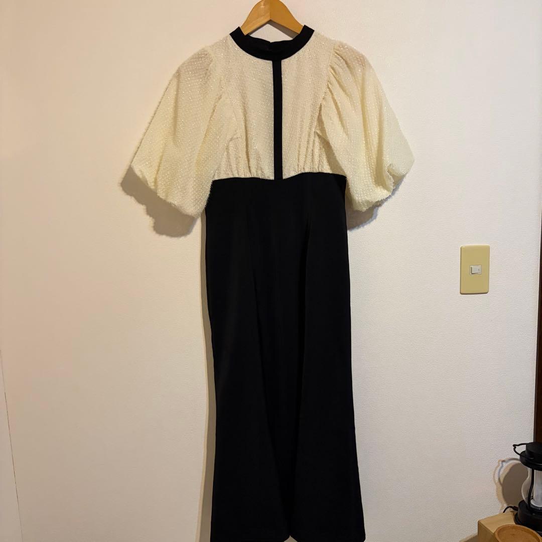 Audrey and John Wad ラメジャガード×サテンマーメイドドレス