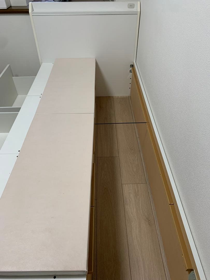 スープカレー様お引き取り専用‼️ ニトリ　シングルベッド　フレーム　大容量収納