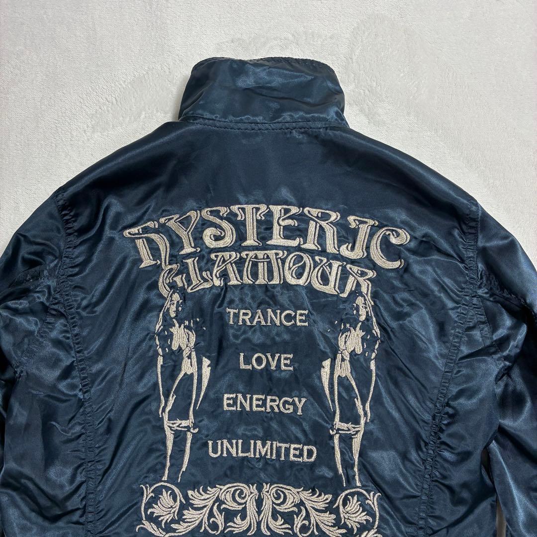 最終価格✨HYSTERIC GLAMOUR ヒスガール刺繍 ネイビー ジャケット