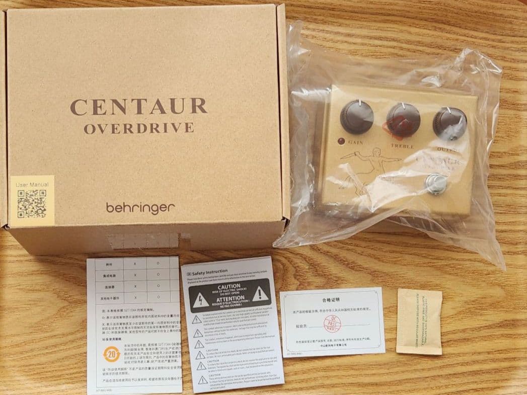 【旧ロゴ】behringer CENTAUR OVERDRIVE ケンタウロス
