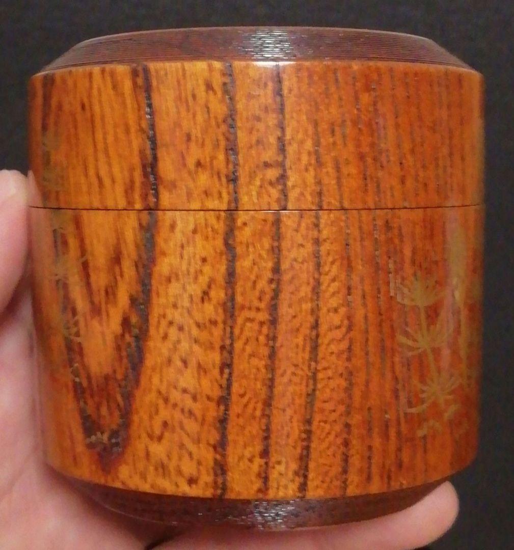 荒井正春作　欅　吹雪　春ノ野　蒔絵　棗　共箱　茶道具