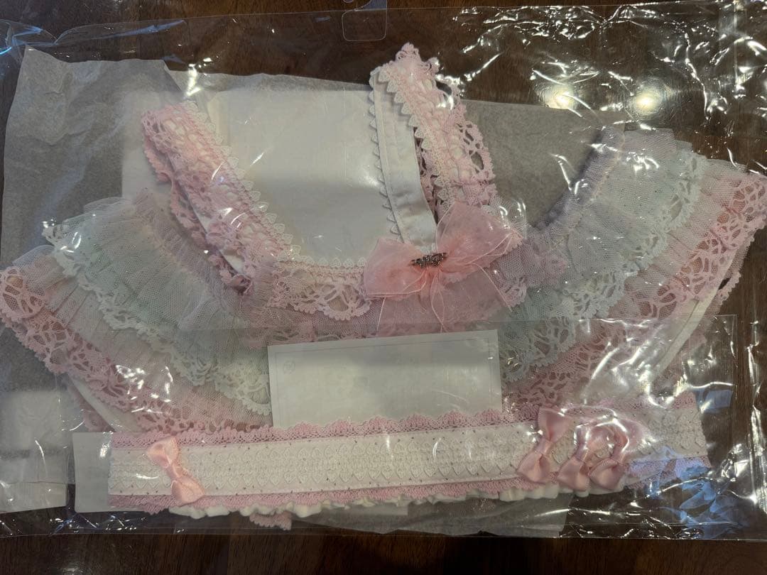 mezzo piano × lovotチュールレースドレス(ヘアバンド付き)