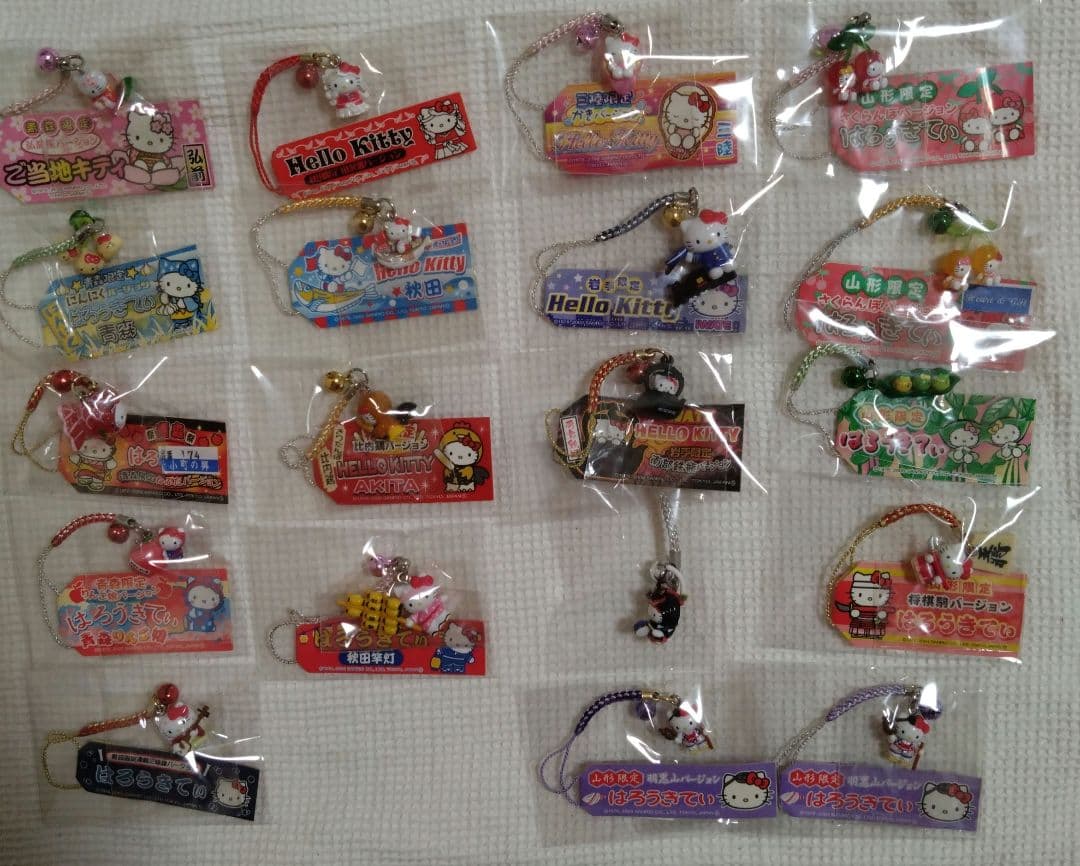ご当地キティ159個　まとめ売り　おまけ付／根付　ストラップ