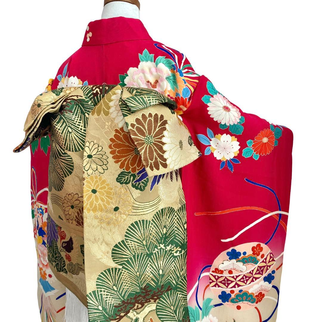 アンティーク　女の子　子供着物　七五三　アンティーク着物　NO26