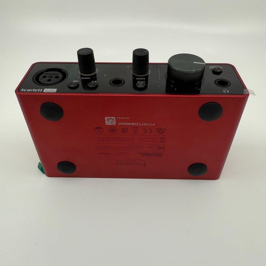 Focusrite Scarlett Solo インターフェース (3世代)