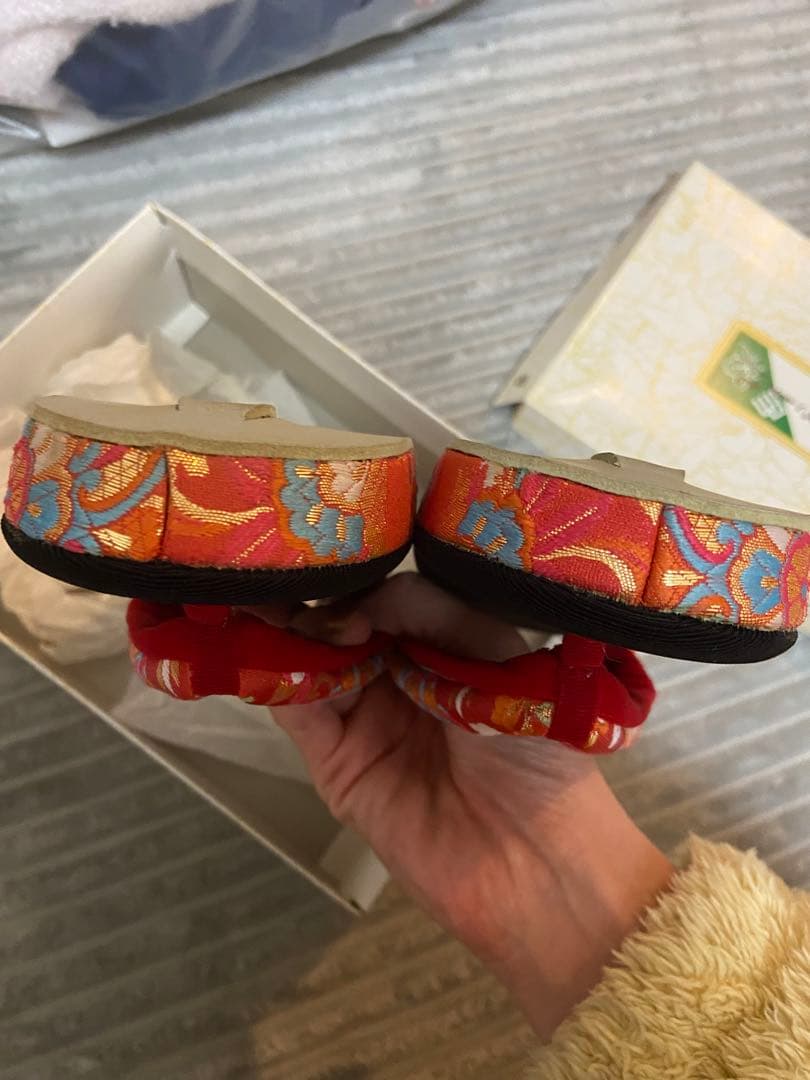 七五三用 花柄刺繍 着物セット