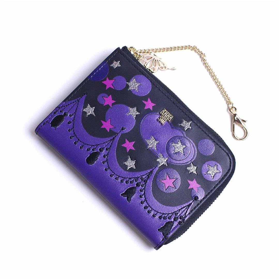 ☆じよん☆アナスイ ディア マルチケース ミニウォレット パープル