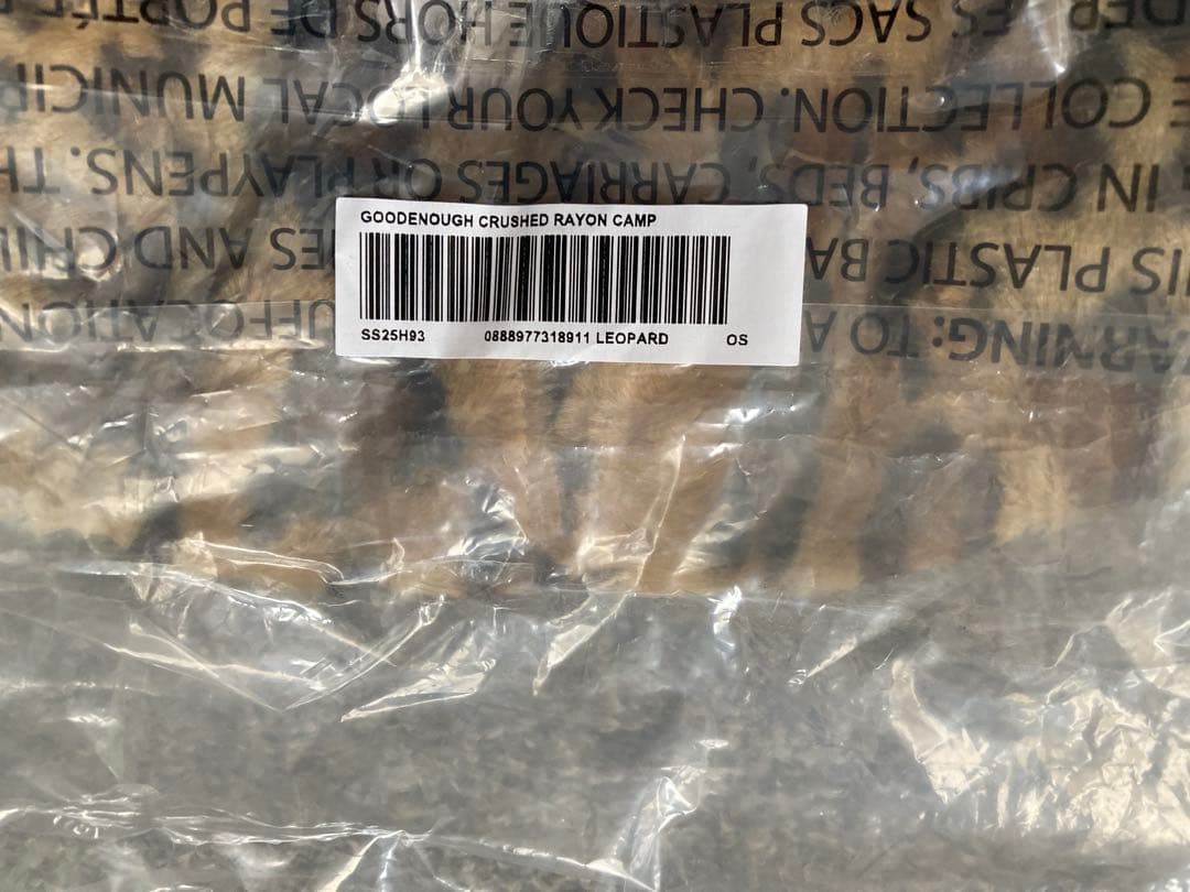 帽子 Supreme x GOODENOUGH Crushed Rayon Cap