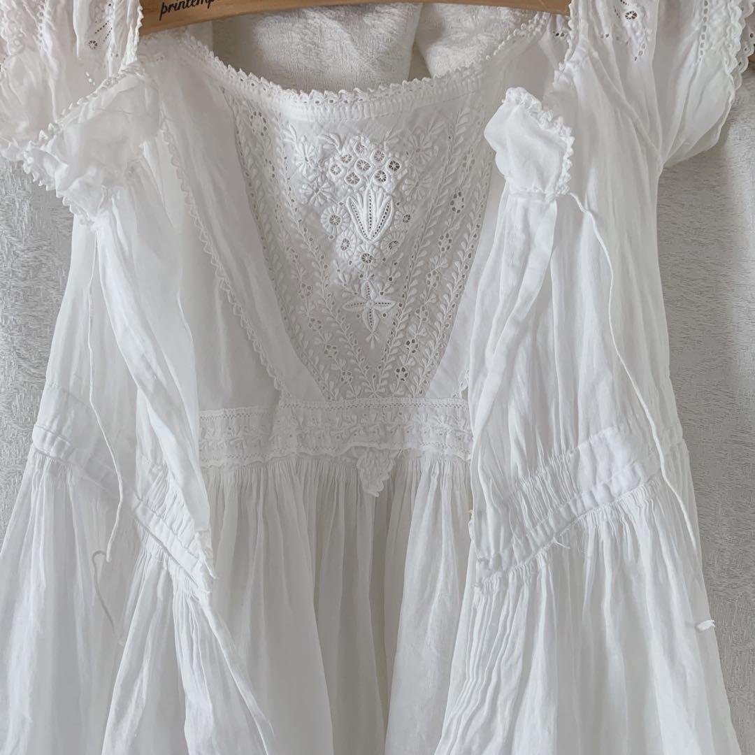 【フランスアンティーク】ベビードレス　洗礼服