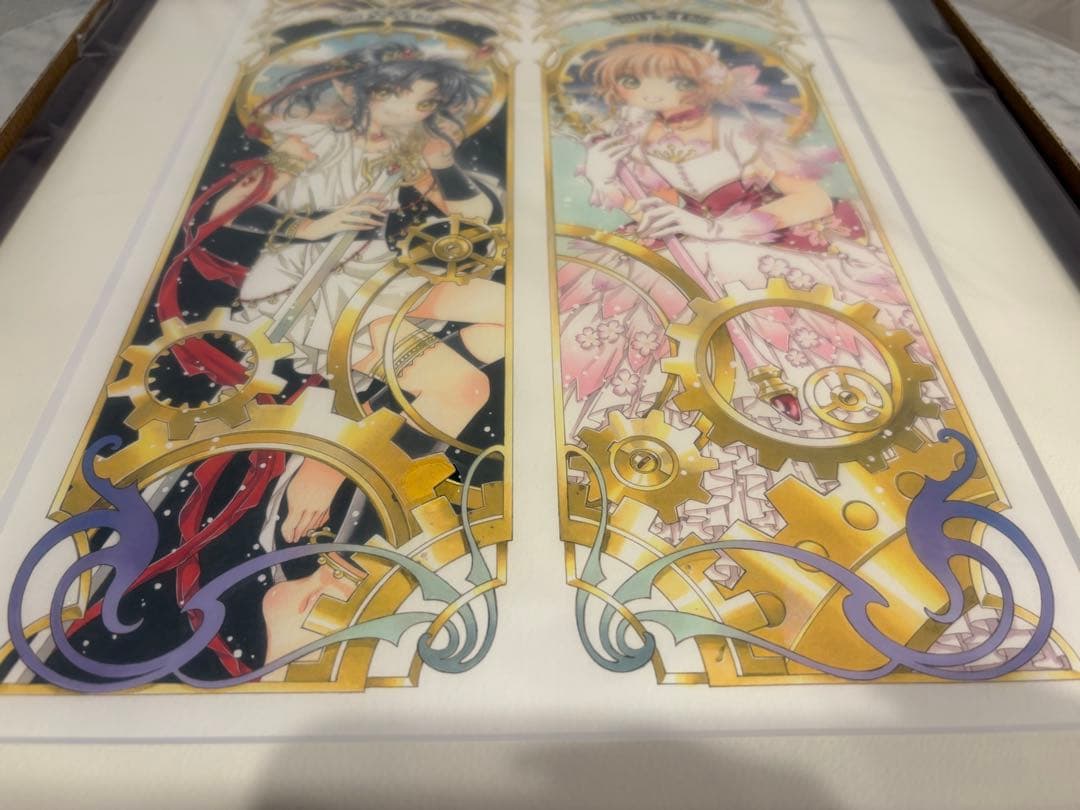 【新品】複製原画　CLAMP展 描き下ろし 阿修羅＆さくら